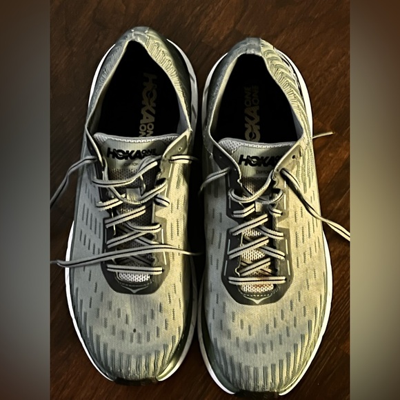 Hoka One One Clifton 5 Knit Sneakers Size 12.5 Men’s Lightweight Preloved Flaws main image 5